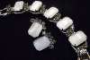 Juliana White Glass Bracelet & Earring Set