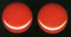 Bakelite Red Disc Earrings - 1 1/4