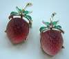 Austrian Style Vintage Glass Fruit Scatter Pins ~ Mauve Berries