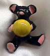 Robert Enameled Teddy Bear w/Yellow Ball