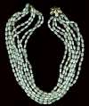 Sandor White Glass Bead Necklace