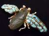 Swoboda Winged Insect Pin w/Jade Body