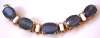 Chuny Vintage Gray & White Glass Stone Bracelet