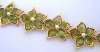 Swoboda Peridot & Pearls Floral Link Bracelet