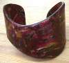 French Cuff Bracelet in Burgundy