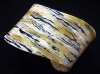 Sculpted Laminated Acetate Cuff ~ Stripes & Swirls