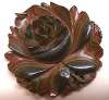 Laminated Carved Rose Brooch